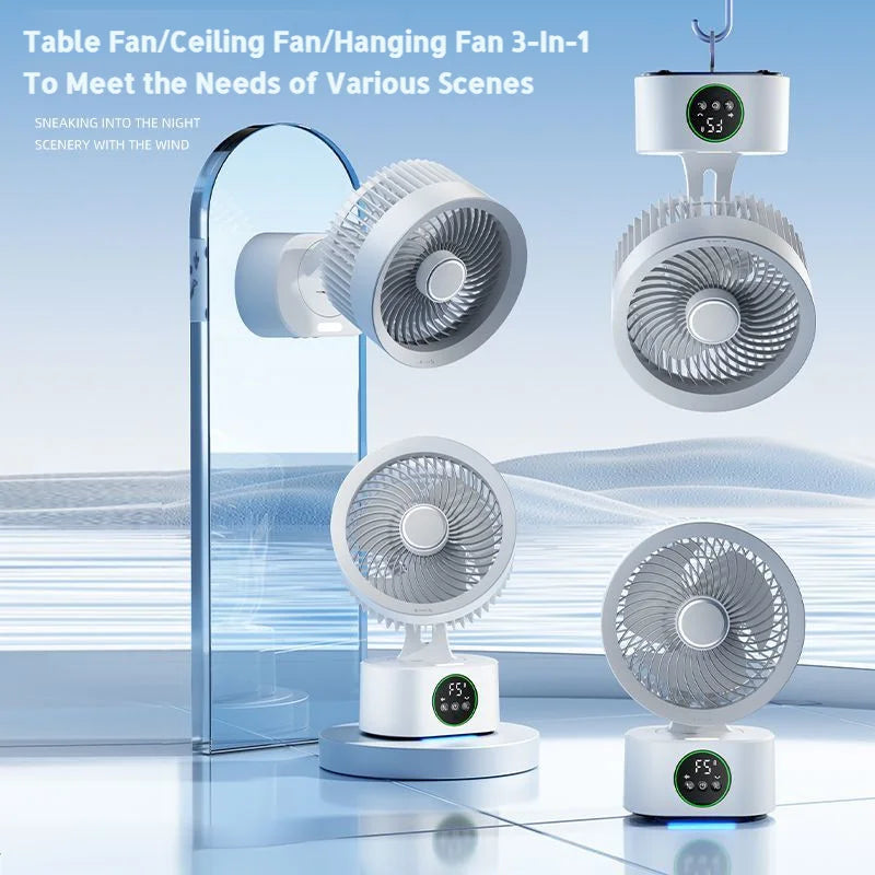 NeoJet SmartDesk — Voice Timer, USB Charging & Oscillating Fan