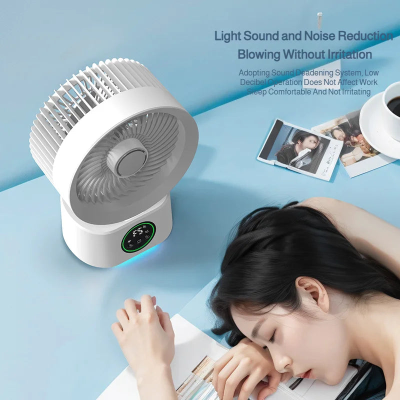 NeoJet SmartDesk — Voice Timer, USB Charging & Oscillating Fan