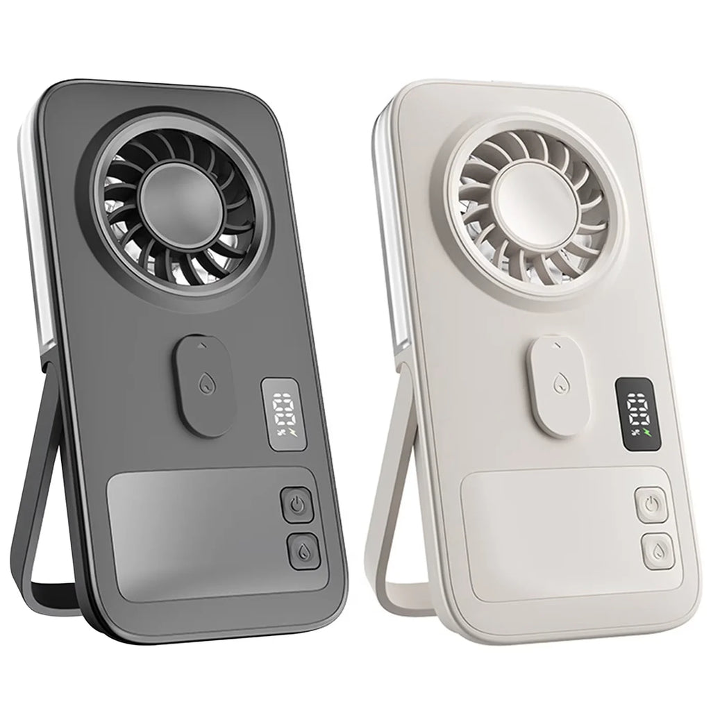 NeoJet MistGlow — 4-Speed LED Mist Fan with Display