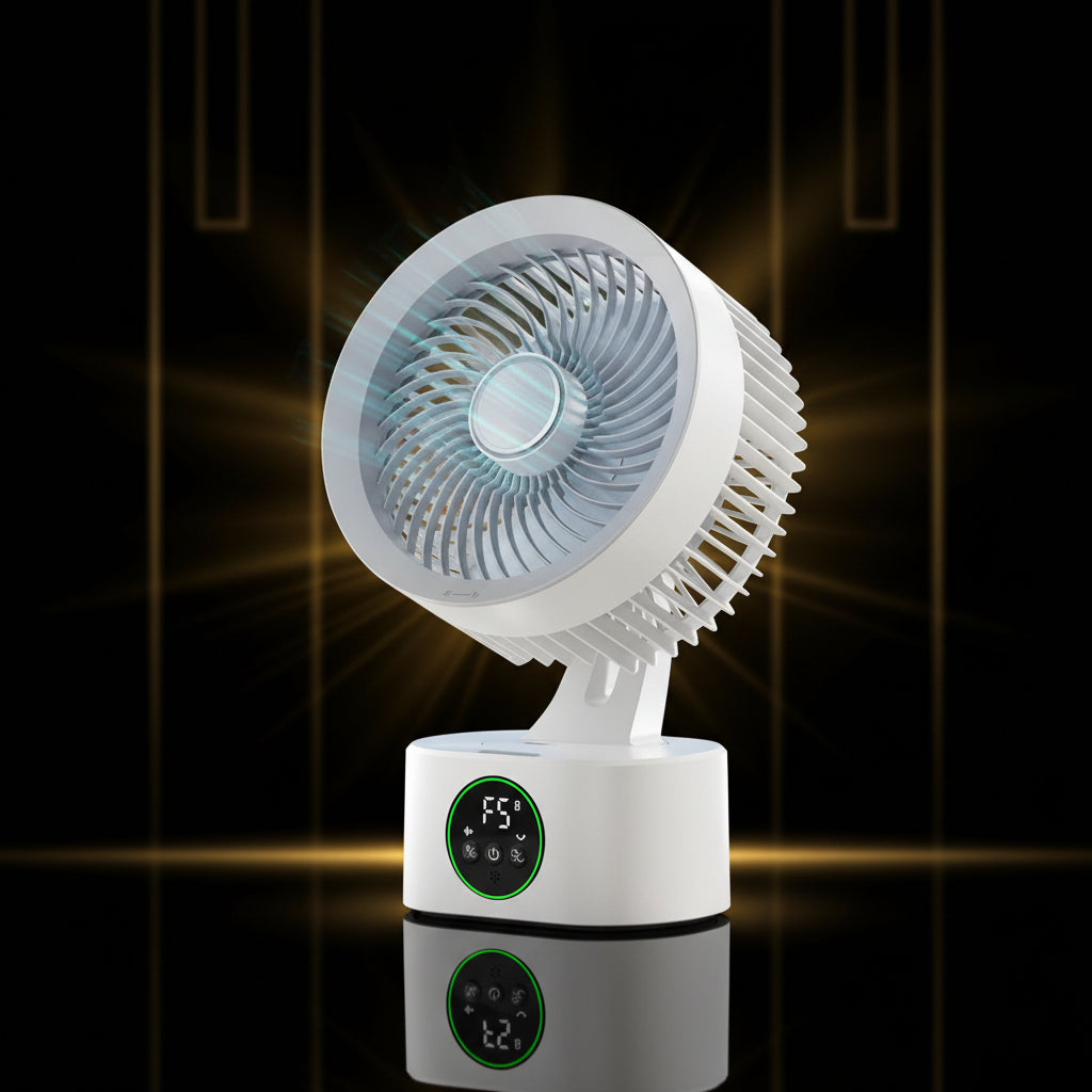 NeoJet SmartDesk — Voice Timer, USB Charging & Oscillating Fan
