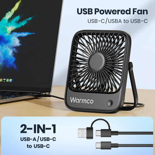 NeoJet DeskBreeze — 3-Speed USB-C Portable Fan