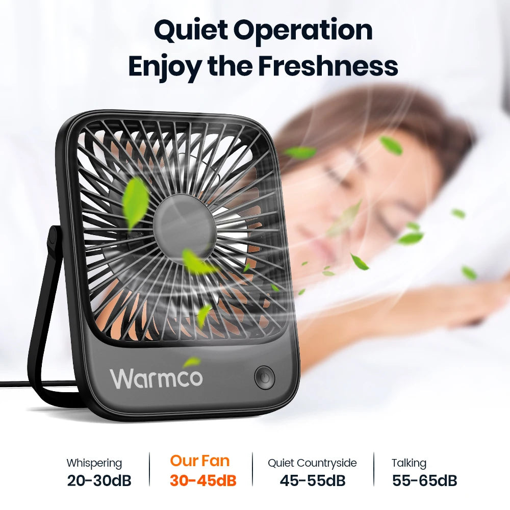 NeoJet DeskBreeze — 3-Speed USB-C Portable Fan