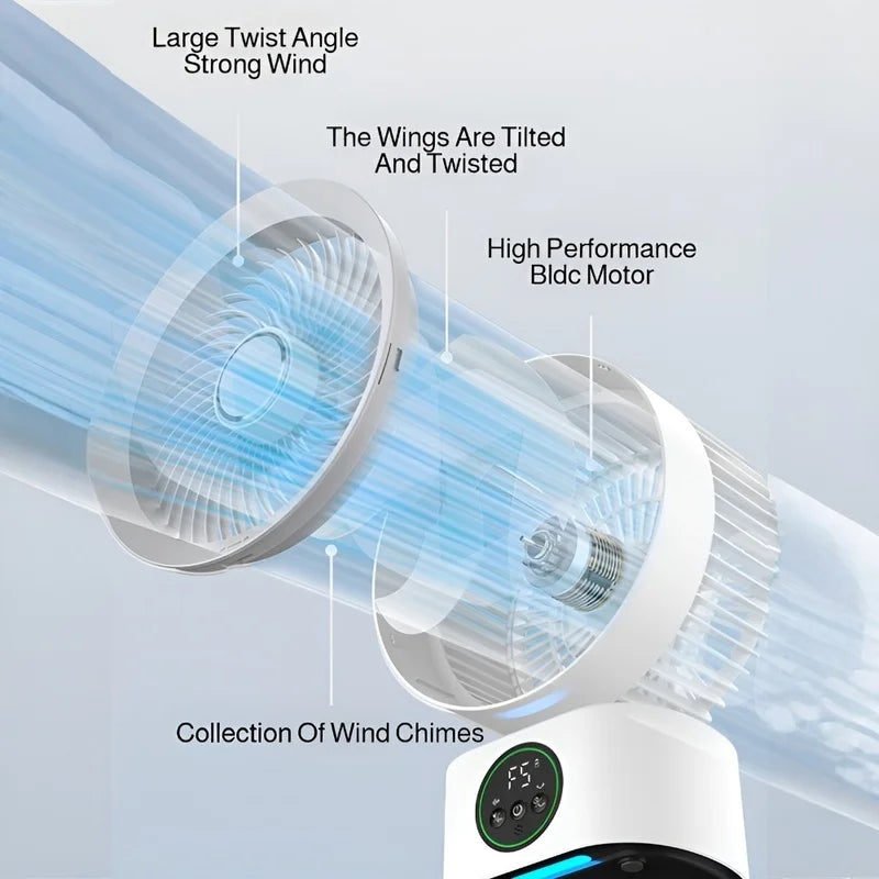 NeoJet SmartDesk — Voice Timer, USB Charging & Oscillating Fan