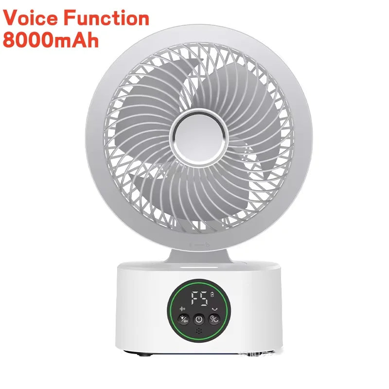 NeoJet SmartDesk — Voice Timer, USB Charging & Oscillating Fan