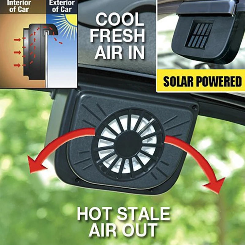 NeoJet SolarFlow — Solar Window Fan for Cars & RVs