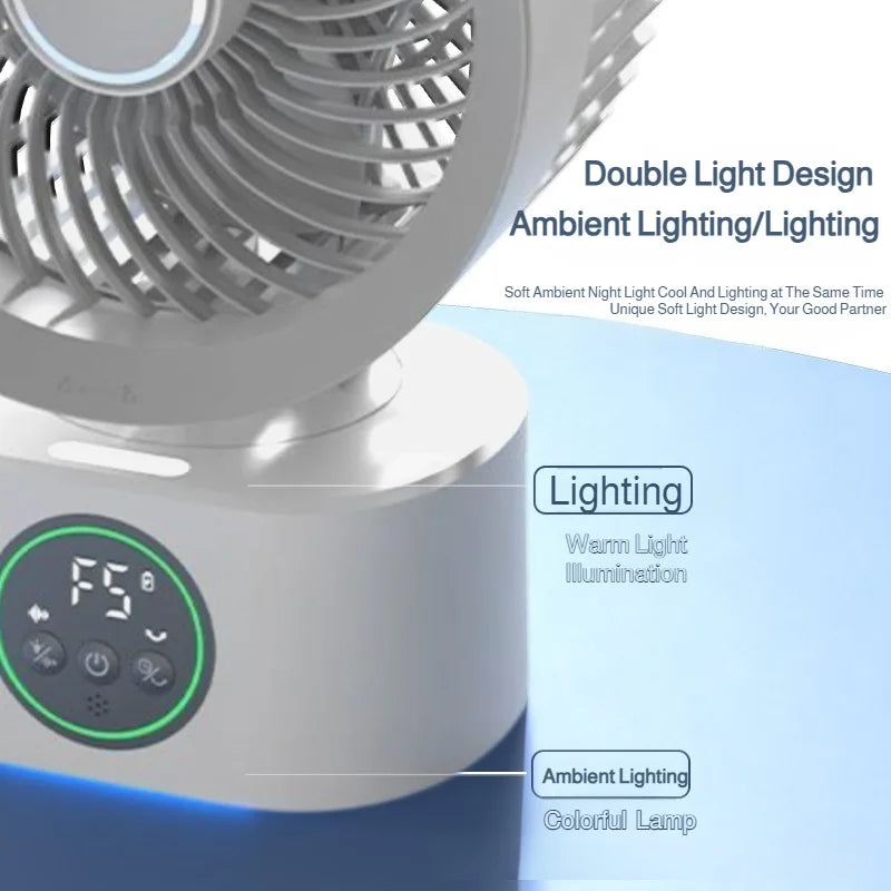 NeoJet SmartDesk — Voice Timer, USB Charging & Oscillating Fan