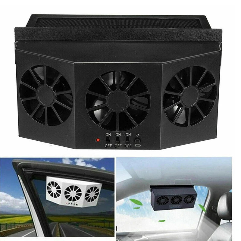 NeoJet SolarVent — Solar Car Exhaust & Ventilation Fan
