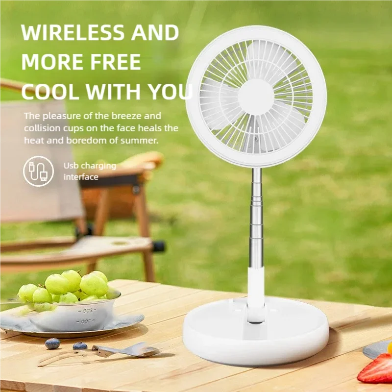 NeoJet TowerGlow — Telescopic Floor Fan with Lamp & USB Charging