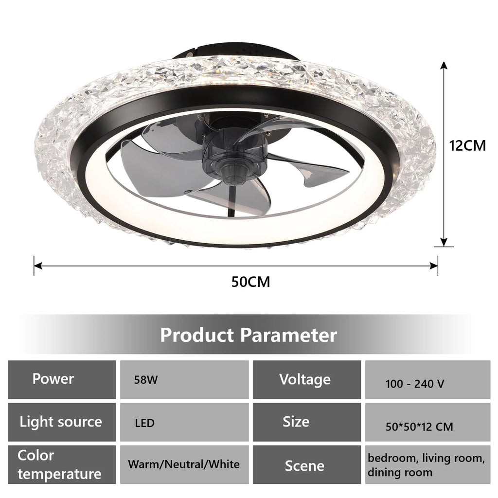 NeoJet LumiBreeze — Smart Ceiling Fan with Dimmable Light