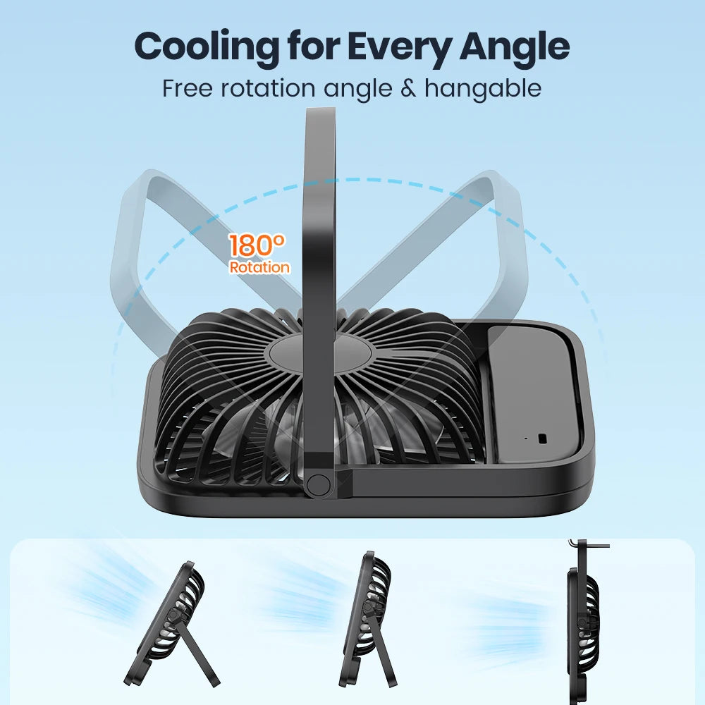 NeoJet DeskBreeze — 3-Speed USB-C Portable Fan