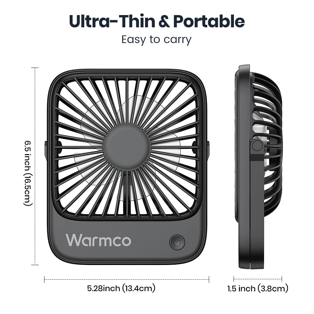 NeoJet DeskBreeze — 3-Speed USB-C Portable Fan