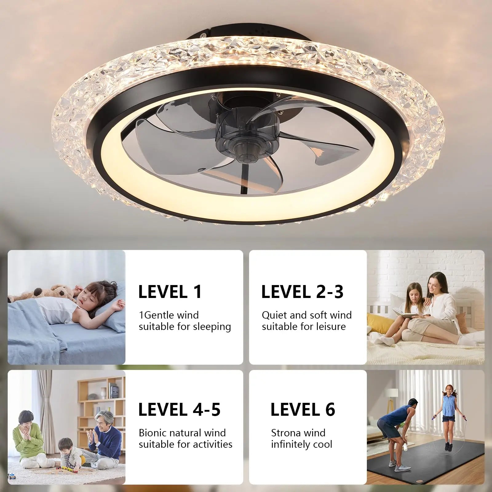 NeoJet LumiBreeze — Smart Ceiling Fan with Dimmable Light