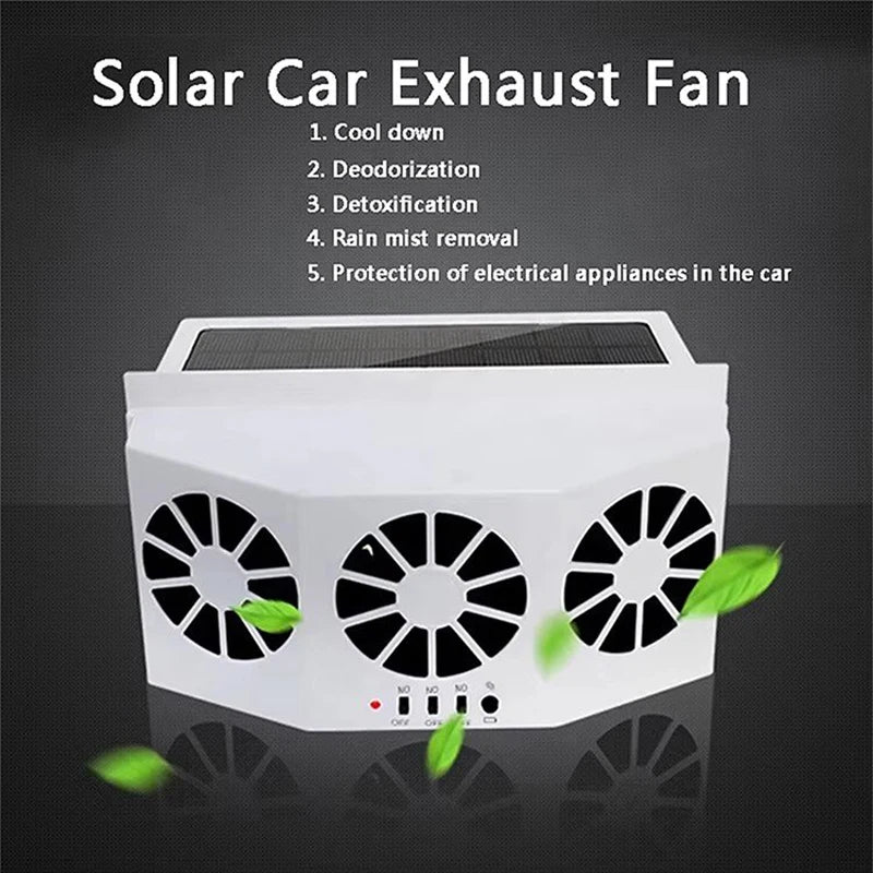 NeoJet SolarVent — Solar Car Exhaust & Ventilation Fan